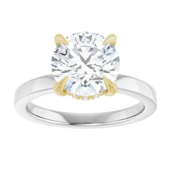 Claw-Prong Hidden Halo-Style Engagement Ring Image 3 J. Thomas Jewelers Rochester Hills, MI