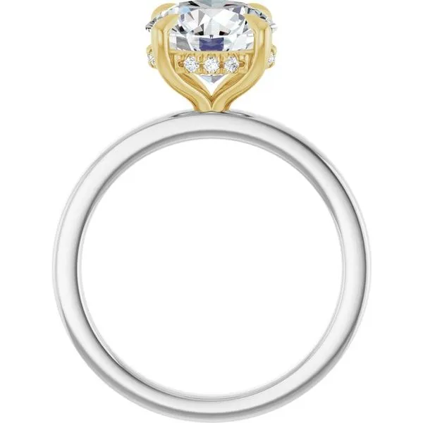 Claw-Prong Hidden Halo-Style Engagement Ring Image 2 Futer Bros Jewelers York, PA