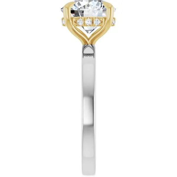 Claw-Prong Hidden Halo-Style Engagement Ring Image 4 J. Thomas Jewelers Rochester Hills, MI