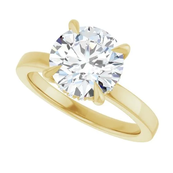 Claw-Prong Hidden Halo-Style Engagement Ring Image 5 Futer Bros Jewelers York, PA