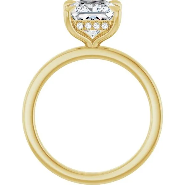 Claw-Prong Hidden Halo-Style Engagement Ring Image 2 Mark Jewellers La Crosse, WI