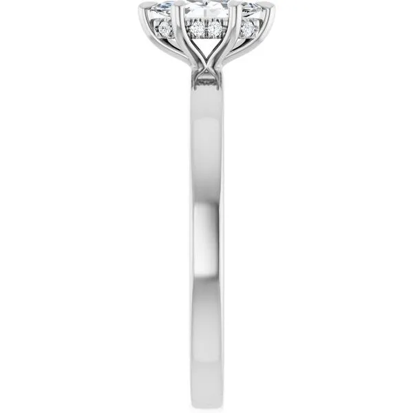 Claw-Prong Hidden Halo-Style Engagement Ring Image 4 House of Silva Wooster, OH