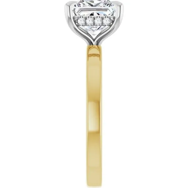 Claw-Prong Hidden Halo-Style Engagement Ring Image 4 Shipley's Fine Jewelry Hampstead, MD