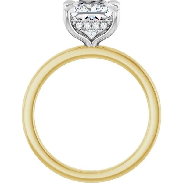 Claw-Prong Hidden Halo-Style Engagement Ring Image 2 Natale Jewelers Sewell, NJ