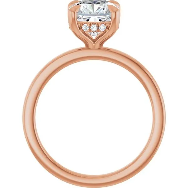 Claw-Prong Hidden Halo-Style Engagement Ring Image 2 Mark Jewellers La Crosse, WI