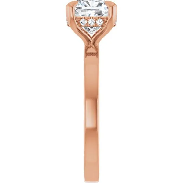 Claw-Prong Hidden Halo-Style Engagement Ring Image 4 J. Thomas Jewelers Rochester Hills, MI