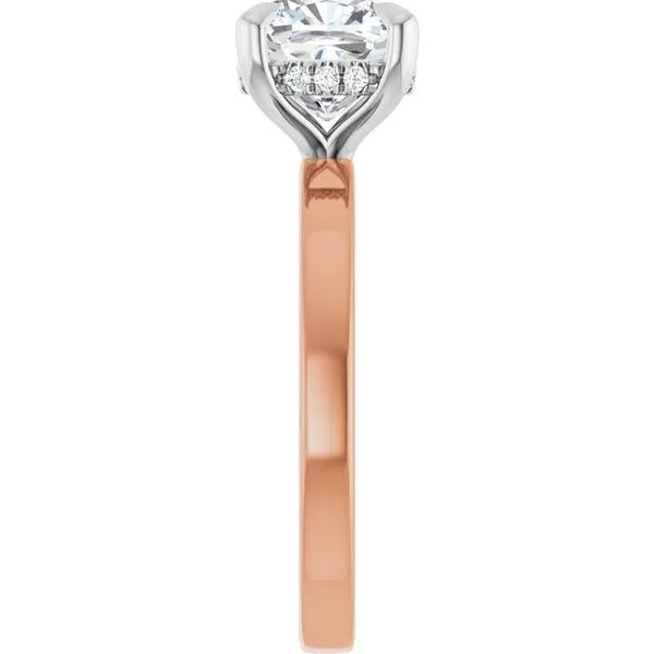 Claw-Prong Hidden Halo-Style Engagement Ring Image 4 Jimmy Smith Jewelers Decatur, AL