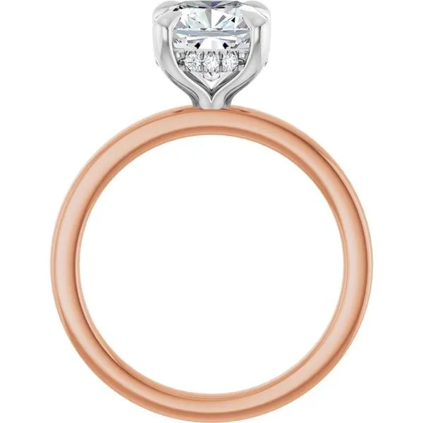 Claw-Prong Hidden Halo-Style Engagement Ring Image 2 Clater Jewelers Louisville, KY