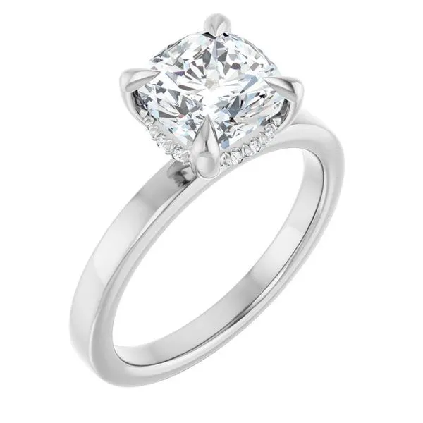 Claw-Prong Hidden Halo-Style Engagement Ring Shipley's Fine Jewelry Hampstead, MD