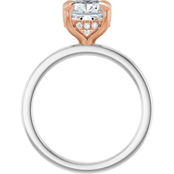 Claw-Prong Hidden Halo-Style Engagement Ring Image 2 Paul James Jewelers Angels Camp, CA