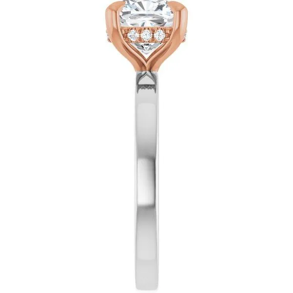 Claw-Prong Hidden Halo-Style Engagement Ring Image 4 Clater Jewelers Louisville, KY