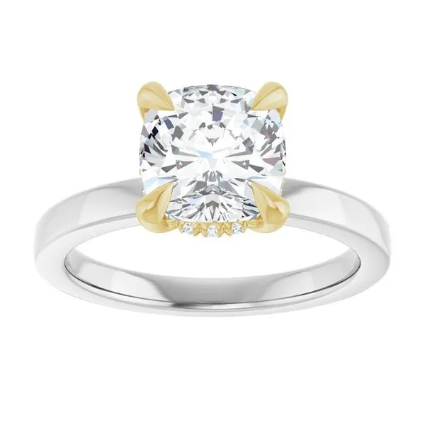 Claw-Prong Hidden Halo-Style Engagement Ring Image 3 J. Thomas Jewelers Rochester Hills, MI