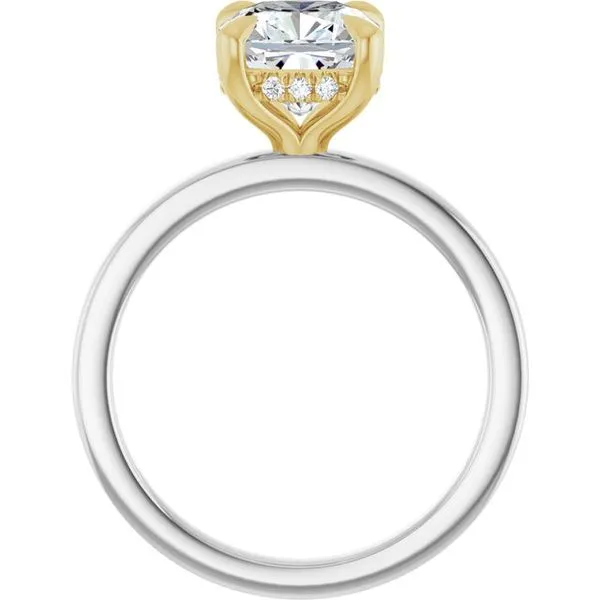 Claw-Prong Hidden Halo-Style Engagement Ring Image 2 Jimmy Smith Jewelers Decatur, AL