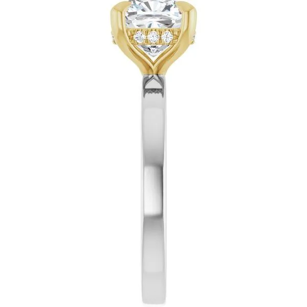 Claw-Prong Hidden Halo-Style Engagement Ring Image 4 Shipley's Fine Jewelry Hampstead, MD