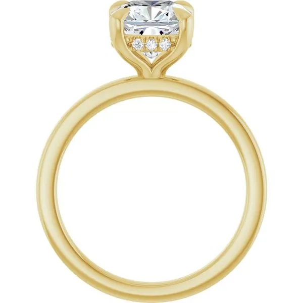 Claw-Prong Hidden Halo-Style Engagement Ring Image 2 Clater Jewelers Louisville, KY