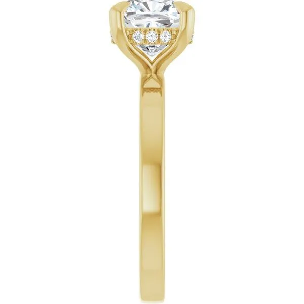 Claw-Prong Hidden Halo-Style Engagement Ring Image 4 Shipley's Fine Jewelry Hampstead, MD