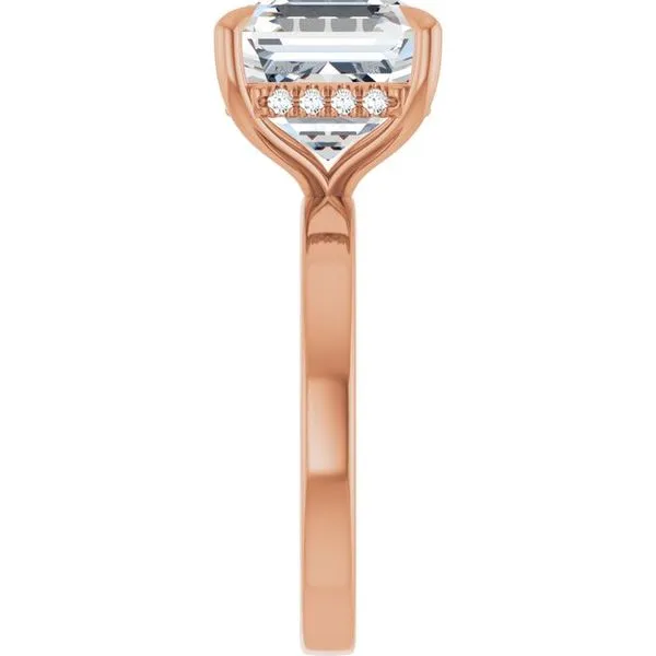 Claw-Prong Hidden Halo-Style Engagement Ring Image 4 JF Jones Jewelers Rochester, NY