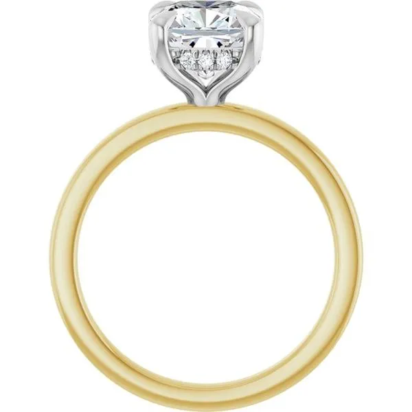 Claw-Prong Hidden Halo-Style Engagement Ring Image 2 Arezzo Jewelers Elmwood Park, IL