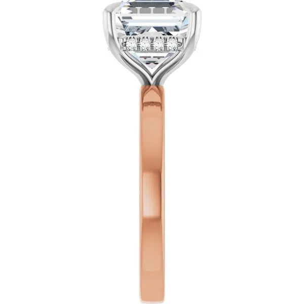 Claw-Prong Hidden Halo-Style Engagement Ring Image 4 JF Jones Jewelers Rochester, NY