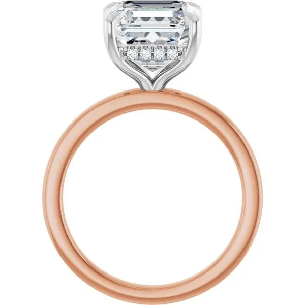 Claw-Prong Hidden Halo-Style Engagement Ring Image 2 Mark Jewellers La Crosse, WI