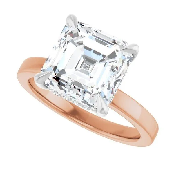 Claw-Prong Hidden Halo-Style Engagement Ring Image 5 Ocean View Jewelers Millville, DE