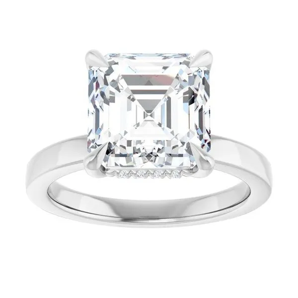 Claw-Prong Hidden Halo-Style Engagement Ring Image 3 Paul James Jewelers Angels Camp, CA