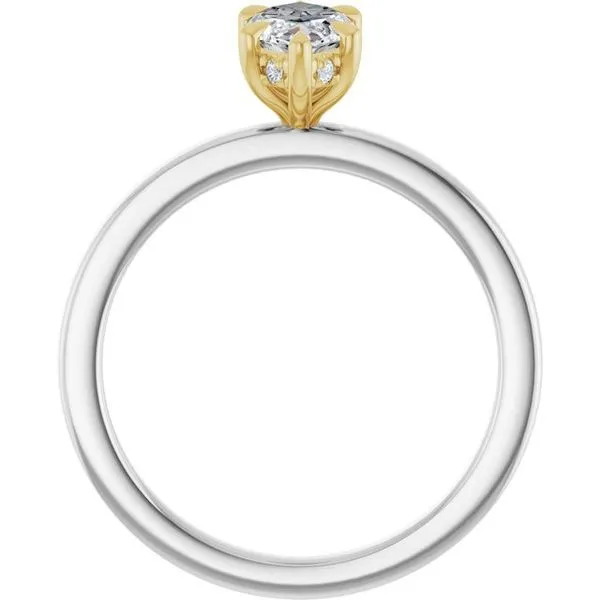Claw-Prong Hidden Halo-Style Engagement Ring Image 2 Futer Bros Jewelers York, PA