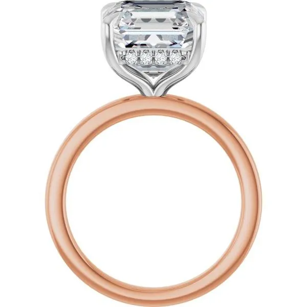 Claw-Prong Hidden Halo-Style Engagement Ring Image 2 Vulcan's Forge LLC KANSAS CITY, MO