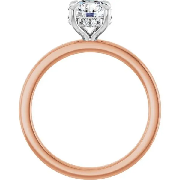 Claw-Prong Hidden Halo-Style Engagement Ring Image 2 Northwood Jewelers Northwood, OH