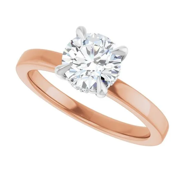 Claw-Prong Hidden Halo-Style Engagement Ring Image 5 J. Thomas Jewelers Rochester Hills, MI