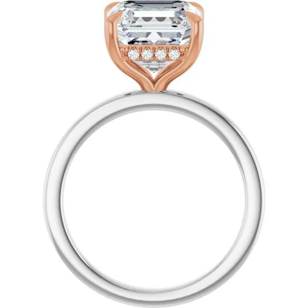 Claw-Prong Hidden Halo-Style Engagement Ring Image 2 Jimmy Smith Jewelers Decatur, AL