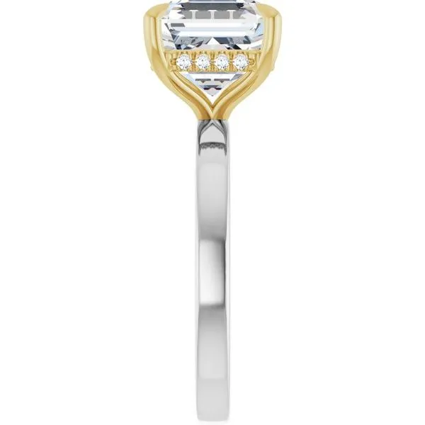 Claw-Prong Hidden Halo-Style Engagement Ring Image 4 Raleigh Diamond Fine Jewelry Raleigh, NC