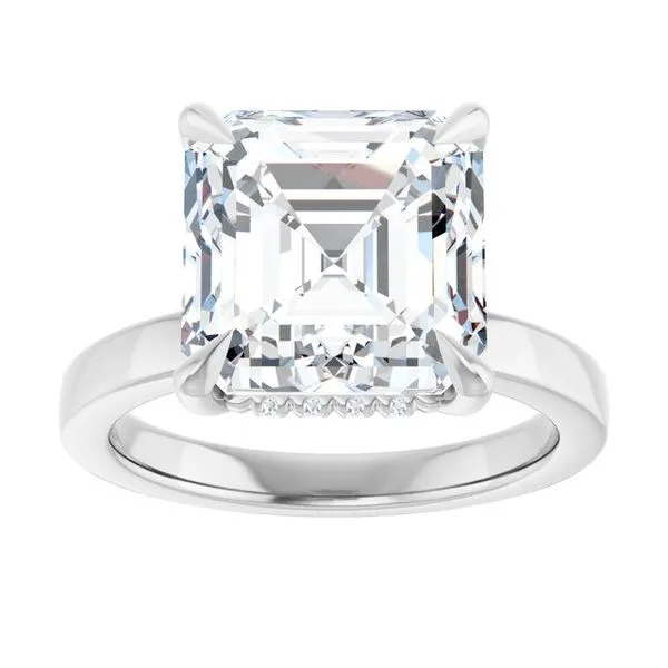 Claw-Prong Hidden Halo-Style Engagement Ring Image 3 Paul James Jewelers Angels Camp, CA