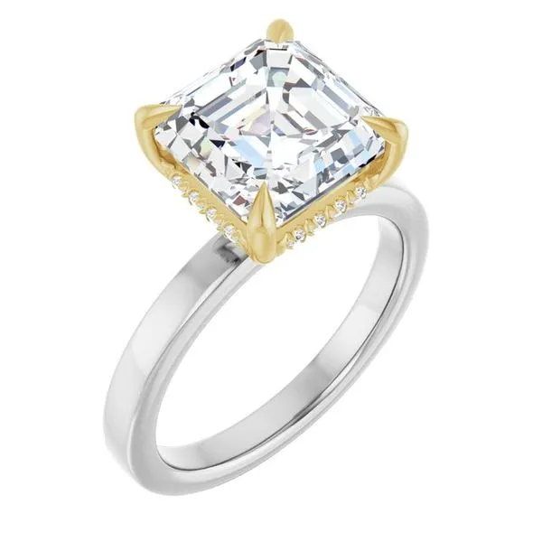 Claw-Prong Hidden Halo-Style Engagement Ring Jimmy Smith Jewelers Decatur, AL