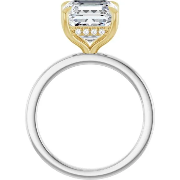 Claw-Prong Hidden Halo-Style Engagement Ring Image 2 House of Silva Wooster, OH