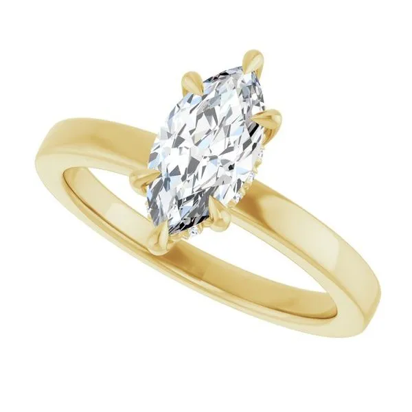 Claw-Prong Hidden Halo-Style Engagement Ring Image 5 Clater Jewelers Louisville, KY