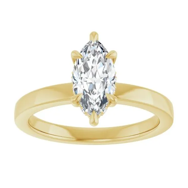 Claw-Prong Hidden Halo-Style Engagement Ring Image 3 Jimmy Smith Jewelers Decatur, AL