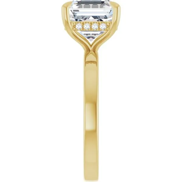 Claw-Prong Hidden Halo-Style Engagement Ring Image 4 Morin Jewelers Southbridge, MA