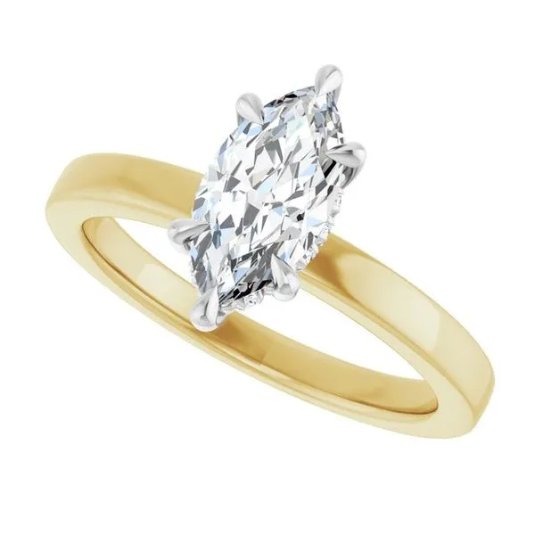 Claw-Prong Hidden Halo-Style Engagement Ring Image 5 Clater Jewelers Louisville, KY