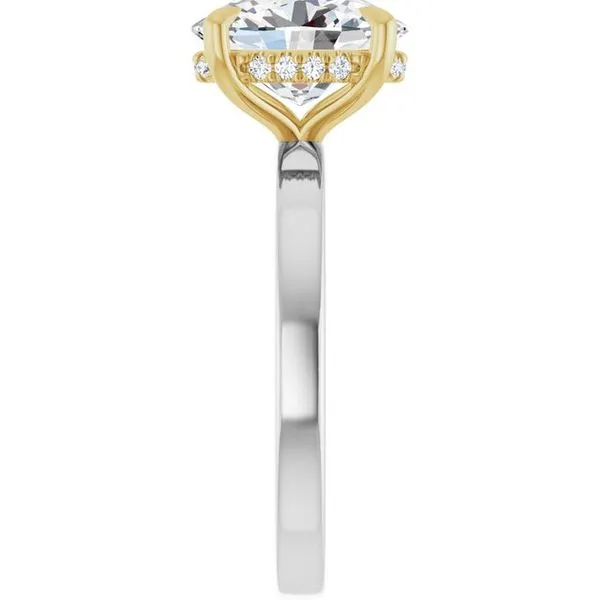 Claw-Prong Hidden Halo-Style Engagement Ring Image 4 Futer Bros Jewelers York, PA