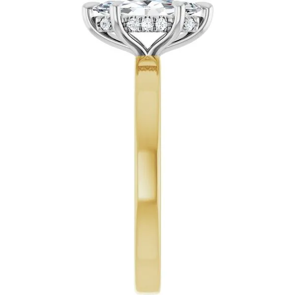 Claw-Prong Hidden Halo-Style Engagement Ring Image 4 Mark Jewellers La Crosse, WI