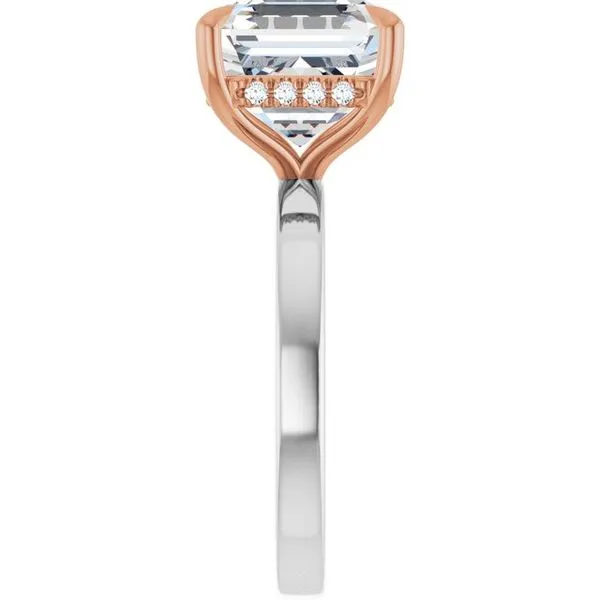 Claw-Prong Hidden Halo-Style Engagement Ring Image 4 Vulcan's Forge LLC KANSAS CITY, MO