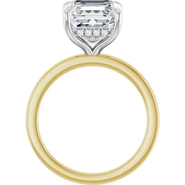 Claw-Prong Hidden Halo-Style Engagement Ring Image 2 Austin's Fine Diamonds & Jewelry Lyndhurst, NJ