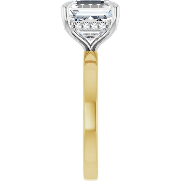 Claw-Prong Hidden Halo-Style Engagement Ring Image 4 Mark Jewellers La Crosse, WI