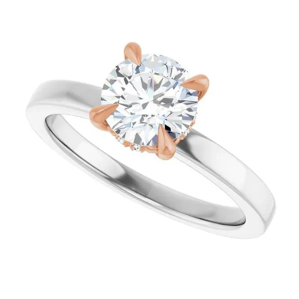 Claw-Prong Hidden Halo-Style Engagement Ring Image 5 Jimmy Smith Jewelers Decatur, AL
