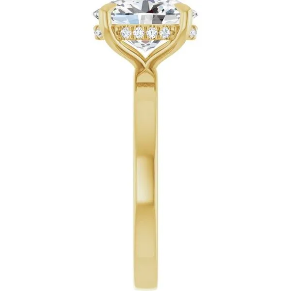 Claw-Prong Hidden Halo-Style Engagement Ring Image 4 Raleigh Diamond Fine Jewelry Raleigh, NC