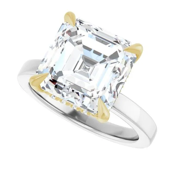 Claw-Prong Hidden Halo-Style Engagement Ring Image 5 Natale Jewelers Sewell, NJ