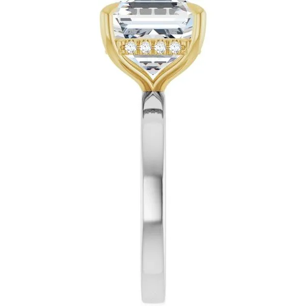 Claw-Prong Hidden Halo-Style Engagement Ring Image 4 Clater Jewelers Louisville, KY