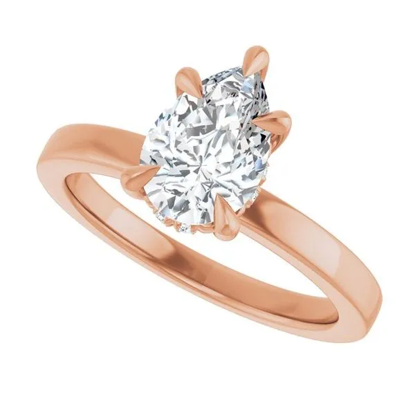 Claw-Prong Hidden Halo-Style Engagement Ring Image 5 Paul James Jewelers Angels Camp, CA