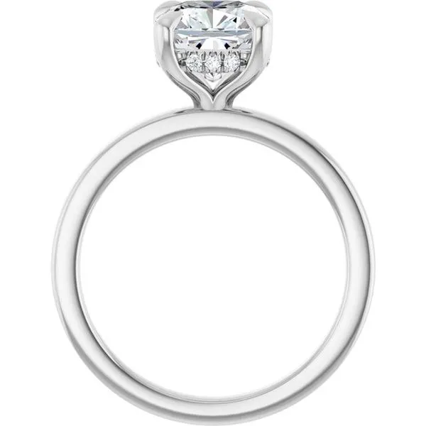Claw-Prong Hidden Halo-Style Engagement Ring Image 2 Raleigh Diamond Fine Jewelry Raleigh, NC